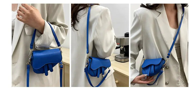 Versatile Women's Saddle Shoulder Bag - Kangaroo Style
