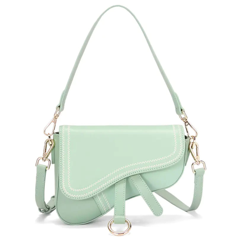 Versatile Women's Saddle Shoulder Bag - Kangaroo Style